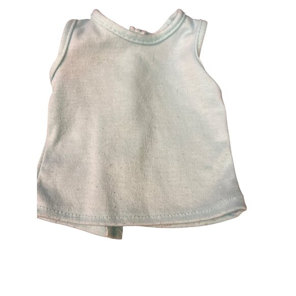 2 Piece 18" Doll Blue Floral Skirt Light Green Tank American Girl Our Generation - Picture 3 of 4